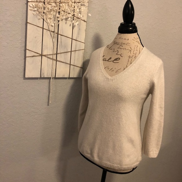 Massimo Dutti Sweaters - 1[MassimoDutti] Italian yarn sparkly cream sweater